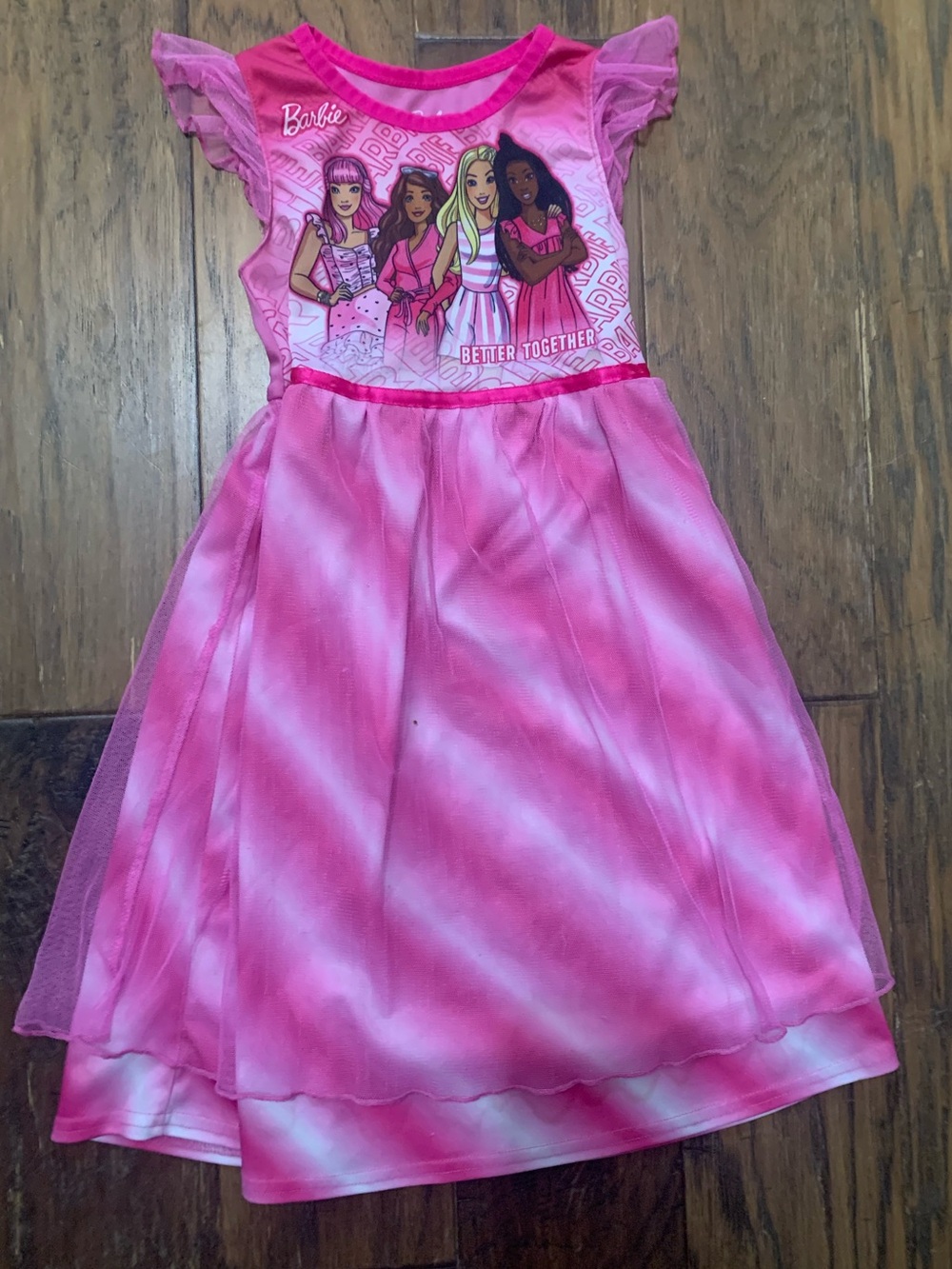 Barbie Hot Pink Graphic Nightgown